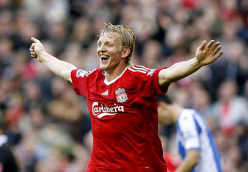 EPL: Dirk Kuyt, Liverpool - Wigan Athletic, (PA)