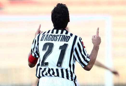 La gioia di D'Agostino dopo il pareggio dell'Udinese a Lecce (Grazia Neri)