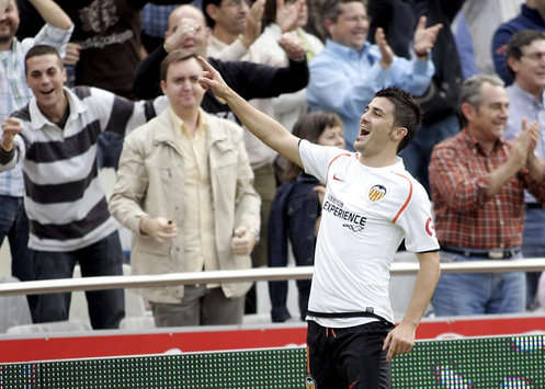 David Villa, Valencia-Numancia (Marca)