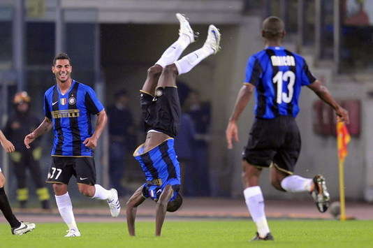 Obinna is head over heels after scoring for Inter in their stunning 0-4 win at Roma.