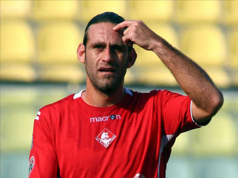 Davide Moscardelli guida l'attacco del Piacenza contro l'Ascoli (Grazia Neri)