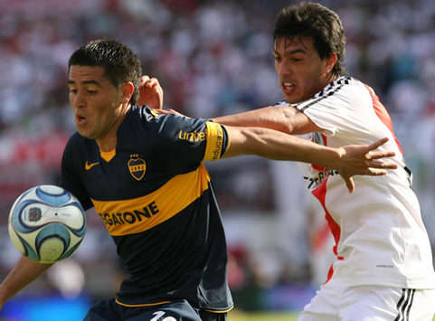 Juan Roman Riquelme-Gustavo Cabral - River Plate-Boca Juniors