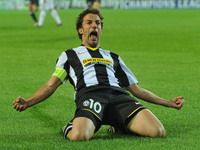 Juventus striker Alessandro Del Piero relishes his wondergoal against Real Madrid (Grazia Neri)