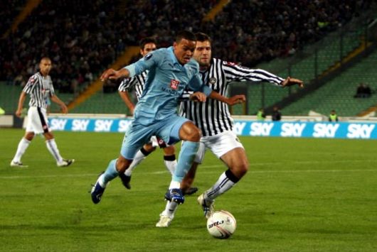 UEFA CUP: Maurizio Domizzi - Jermaine Jenas, dinese - Tottenham Hotspur (PA)
