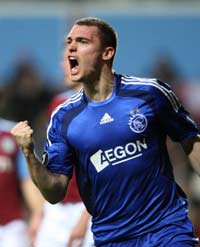 UEFA Cup: Thomas Vermaelen, Aston Villa v Ajax (PA)