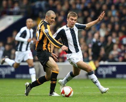 EPL: James Morrison - Dean Marney, West Bromwich Albion v Hull City (PA)