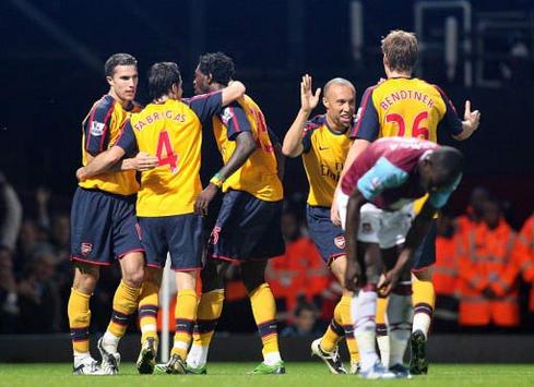 EPL: Francesc Fabregas, West Ham United v Arsenal (PA)