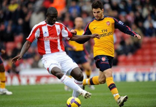 EPL: Seyi Olofinjana - Francesc Fabregas, Stoke City - Arsenal (PA)
