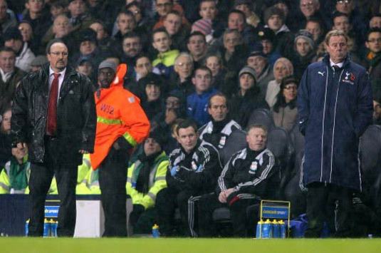 EPL: Harry Redknapp - Rafael Benitez, Tottenham Hotspur v Liverpool (PA)
