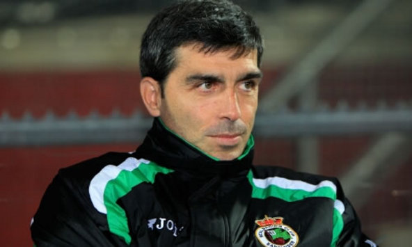 Juan Ramon Lopez Muniz, the Racing Santander manager. (PA)