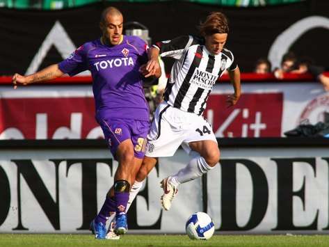 Sergio Almiron & Daniele Galloppa - Siena-Fiorentina - Serie A (Grazia Neri)