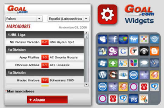 Goal.com Scores Widget LA