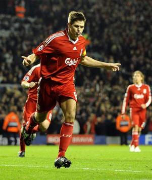 CL: Steven Gerrard,  Liverpool - Atletico Madrid (PA)