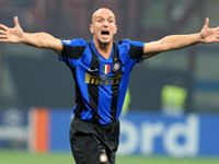 Inter's Esteban Cambiasso shows his frustration during the 3-3 draw against Anorthosis Famagusta.
