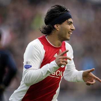 Eredivisie: Ajax - Sparta, Luis Suarez (foto ANP)