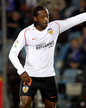 Valencia's Manuel Fernandes, scorer of Los Che's first against Getafe (Marca)