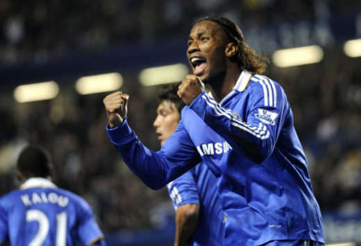 CC: Didier Drogba, Chelsea - Burnley (PA)
