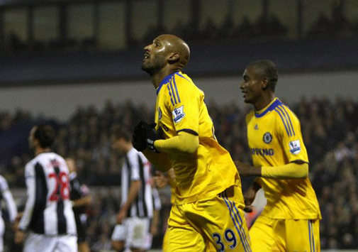 The prolific Nicolas Anelka celebrates another successful match in the EPL