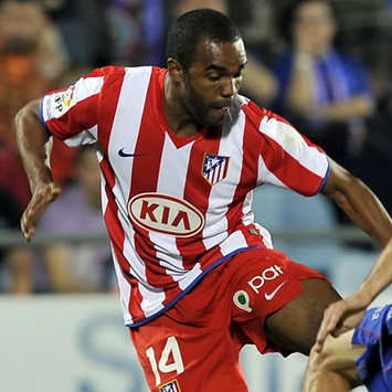 Atletico Madrid striker Florent Sinama-Pongolle joined from Recreativo in the suummer.
