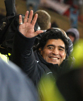 Friendly: Diego Maradona, Scotland - Argentina (PA)