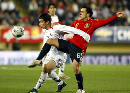 Carmona, Xavi, Spain.Chile (Marca)