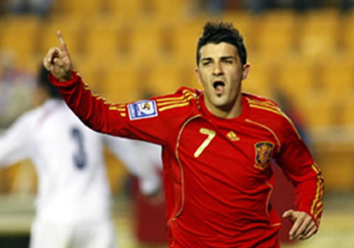 David Villa, Spain-Chile (Marca)