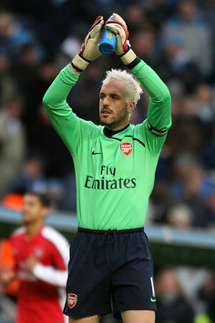 EPL: Manuel Almunia, Manchester City v Arsenal (PA)