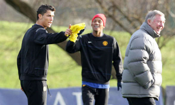 Cristiano Ronaldo and Sir Alex Ferguson - Manchester United (PA)