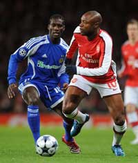 CL: William Gallas - Ismael Bangoura, Arsenal v Dynamo Kiev (PA)