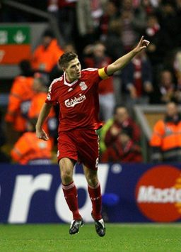 CL: Steven Gerrard, Liverpool - Olympique Marseille (PA)