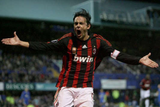 UEFA Cup:Filippo Inzaghi, Portsmouth v AC Milan (PA)