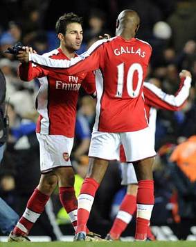 İngiltere: Francesc Fabregas & William Gallas (Arsenal) (PA)