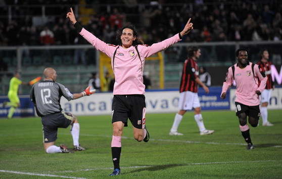 Cavani Palermo-Milan Serie A (Grazia Neri)