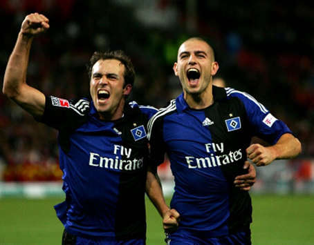 Uefa-Cup: Slavia Prag - Hamburger SV, Petric, Mathijsen (firo)