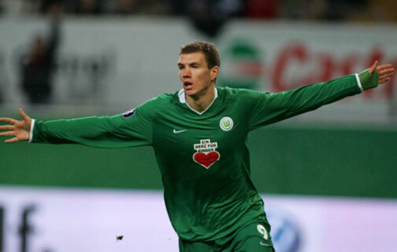 Uefa-Cup: Wolfsburg - Portsmouth, Edin Dzeko (firo)