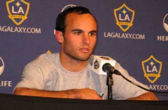 Landon Donovan at Galaxy post-game press conference
