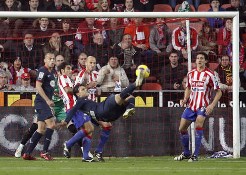 Aguero, Sporting-Atletico de Madrid (Marca)