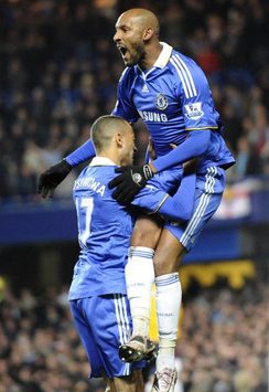EPL: Nicolas Anelka, Chelsea - West Ham United (PA)