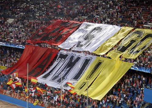 Afición del Atlético de Madrid en el Vicente Calderón (MARCA)