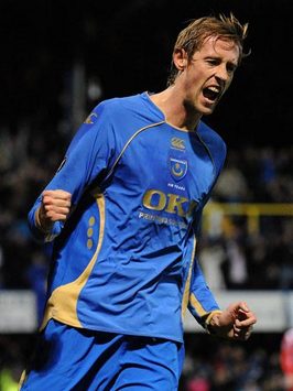 UEFA CUP: Peter Crouch, Portsmouth - Heerenveen (PA)