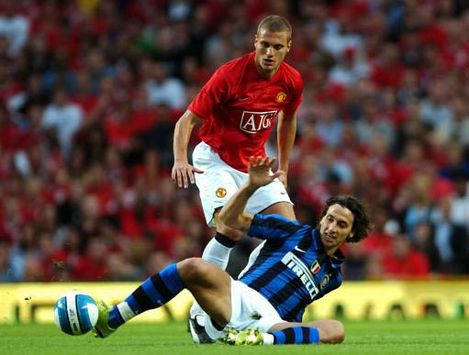 Zlatan Ibrahimovic - Nemanja Vidic，Manchester United - Inter Milan (PA)