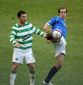 SPL: Scott McDonald - Steven Whittaker,Rangers - Celtic (PA)
