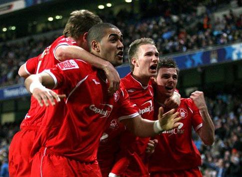FA Cup: Nottingham Forest's players, Manchester City v Nottingham Forest (PA)