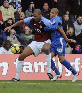 FA Cup: Simeon Jackson - Zat Knight, Gillingham v Aston Villa (PA)