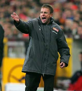 Hoffenheims Trainer Ralf Rangnick (firo)