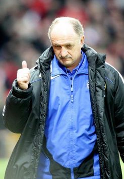 Big problems for Big Phil. The Chelsea boos stares haplessly at the ground after his side were thumped 3-0 by Manchester United (PA)