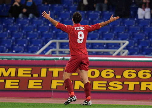 Serie A, Roma-Milan: Mirko Vucinic, Roma (Foto Grazia Neri)