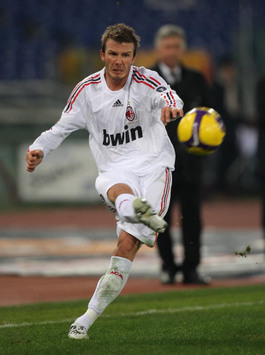 David Beckham, Roma-Milan (PA)