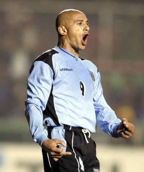 Dario Silva, the former Uruguay star whose career was tragically ended after the amputation of his leg.