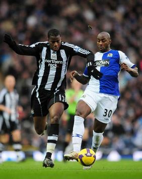 EPL: Sebastien Bassong - Jason Roberts, Blackburn Rovers - Newcastle United (PA)